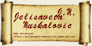 Jelisaveta Muskalović vizit kartica
